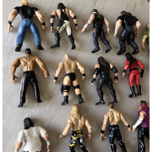 Lot WWE WWF Wrestling Action Figures Triple H+  Superstars Jakks Mattel Bundle - Picture 7 of 9